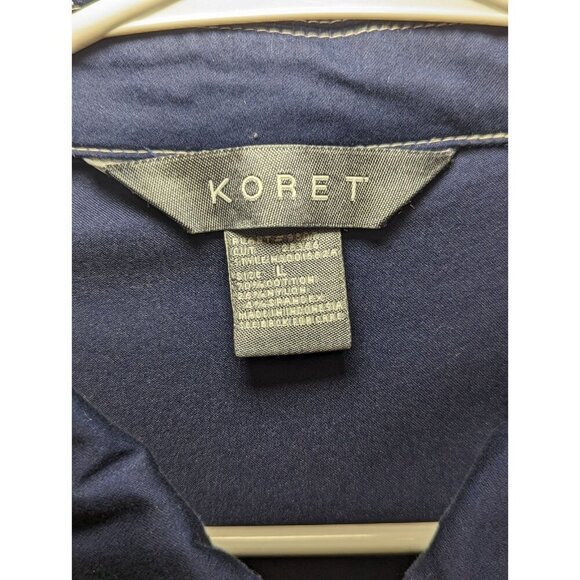 Koret Women's Size Large Full Zip Denim Wash Color Jacket - Picture 4 of 10